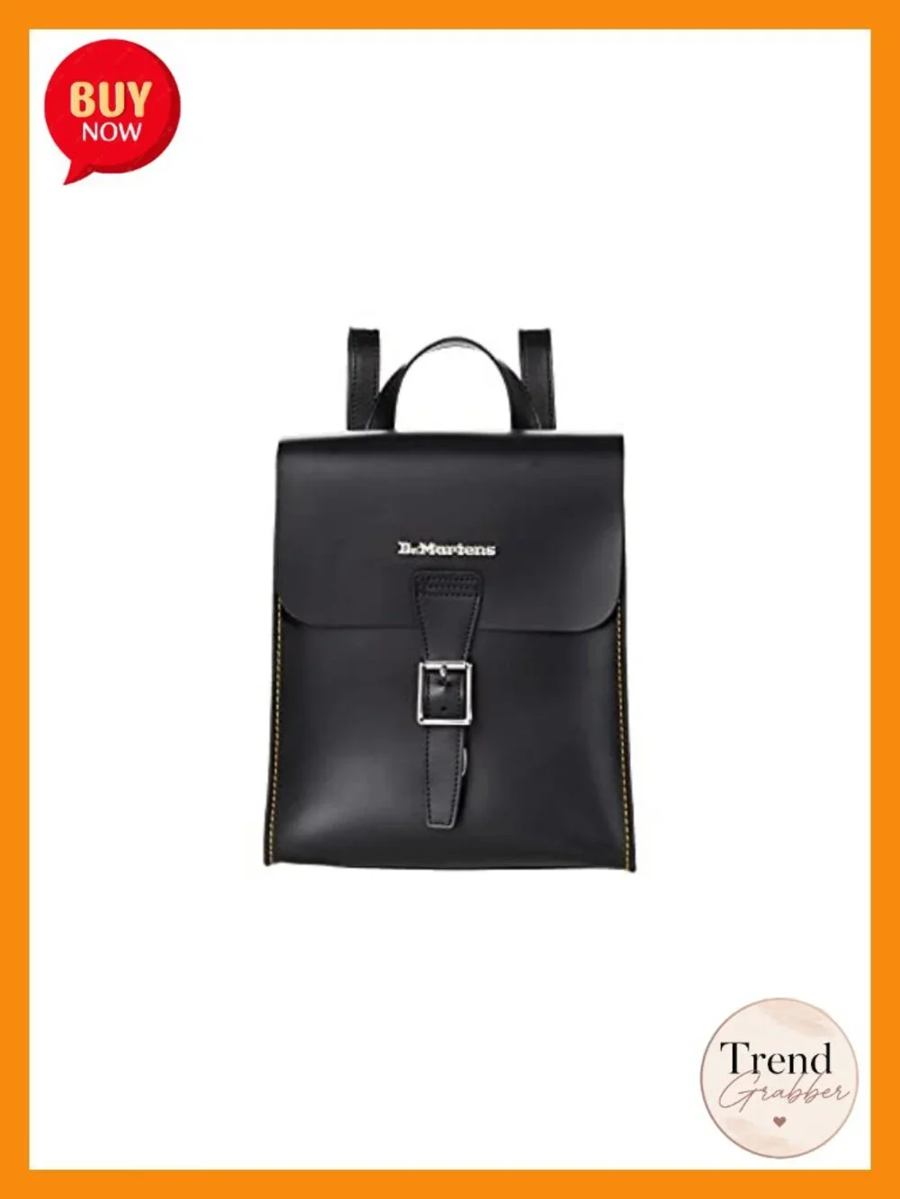 Leather Mini Box Backpack with Adjustable Straps and Interior Pockets